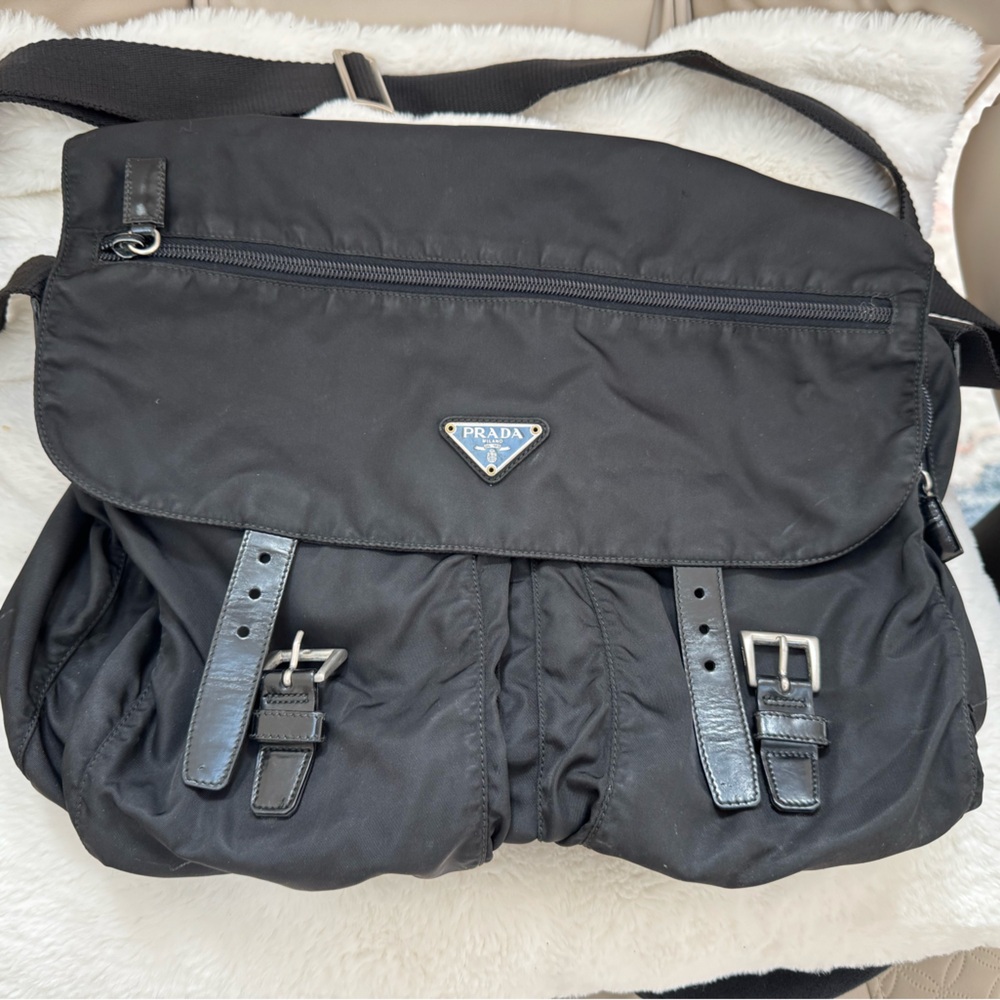 Prada messenger nylon bag
